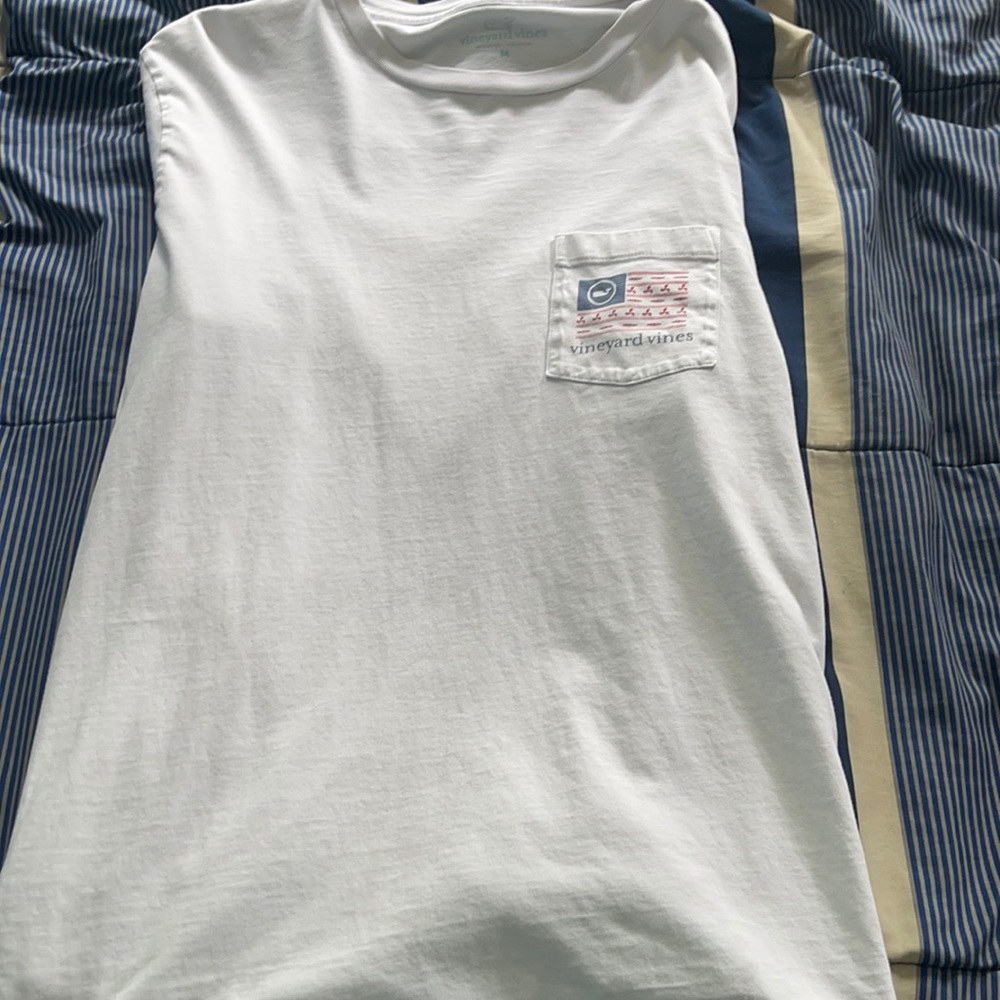 Mens Vineyard Vines Long Sleeve Pocket Tee